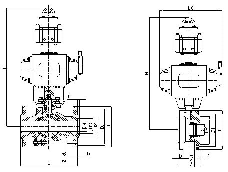 不銹鋼氣動球閥 不銹鋼氣動球閥